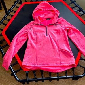 Women’s hot pink FILA fleece hoodie Large